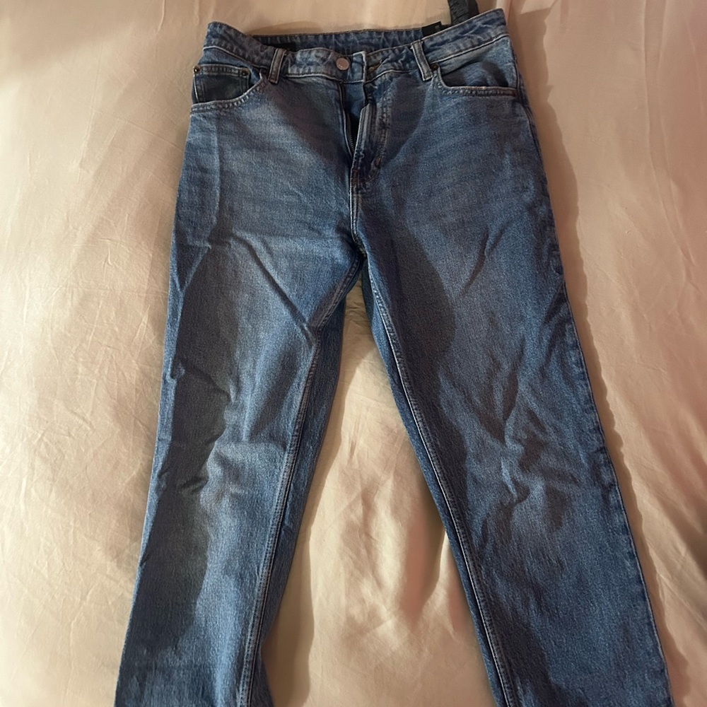 Zara Women's Blue Boyfriend Jeans